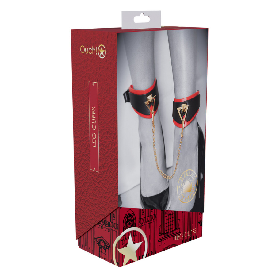 Menottes de Chevilles Milan Noir et Rouge