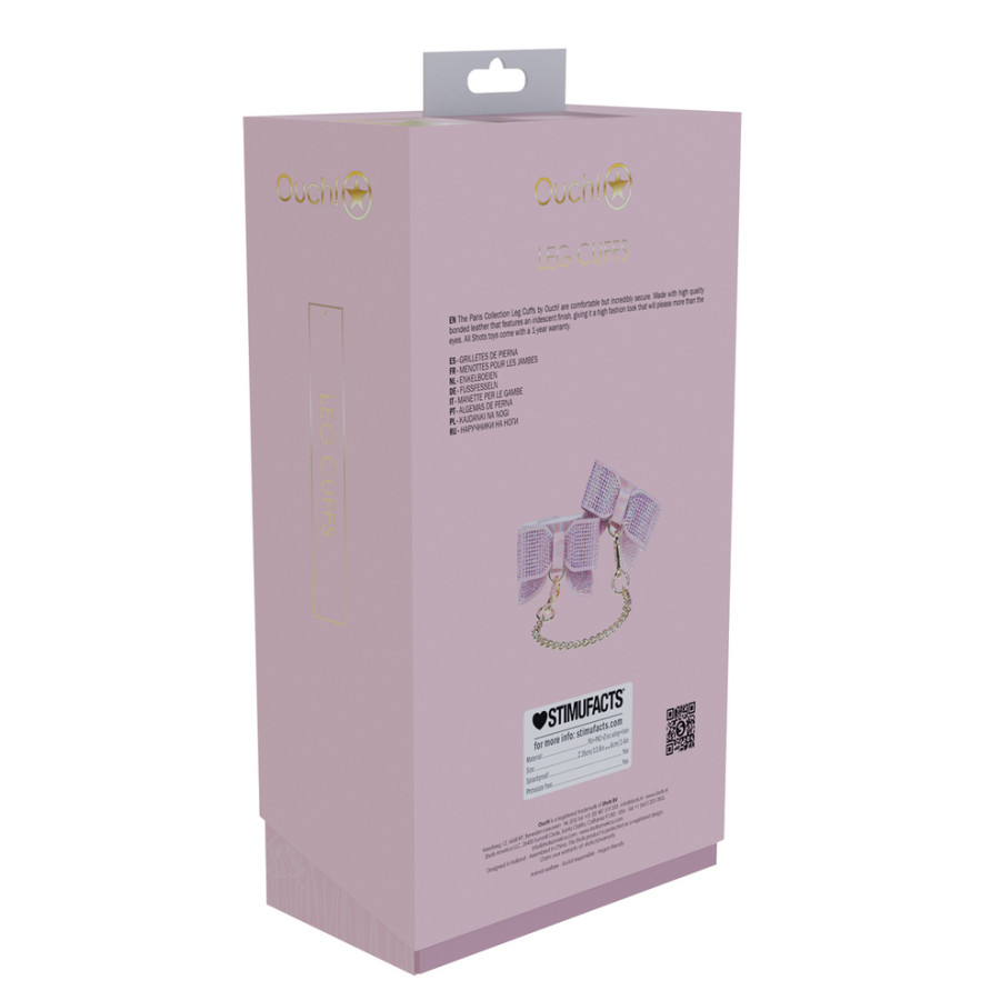 Menottes de Chevilles Paris Rose