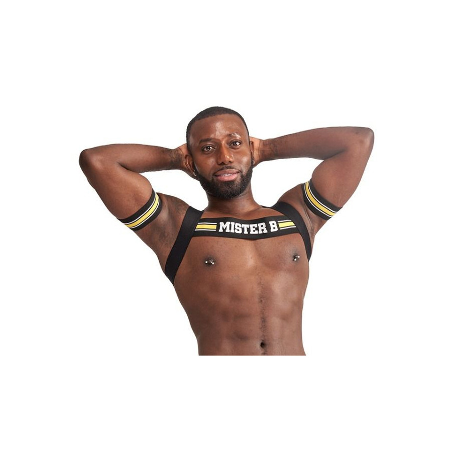 Harnais élastique X-Back Noir-Jaune
