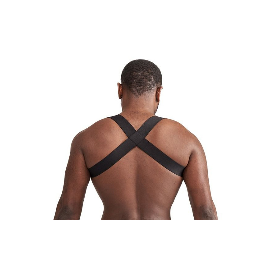 Harnais élastique X-Back Noir-Bleu