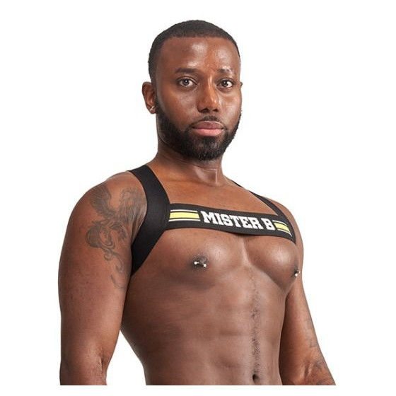 Harnais élastique X-Back Noir-Jaune