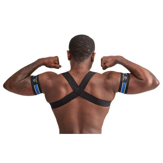 Harnais élastique X-Back Noir-Bleu