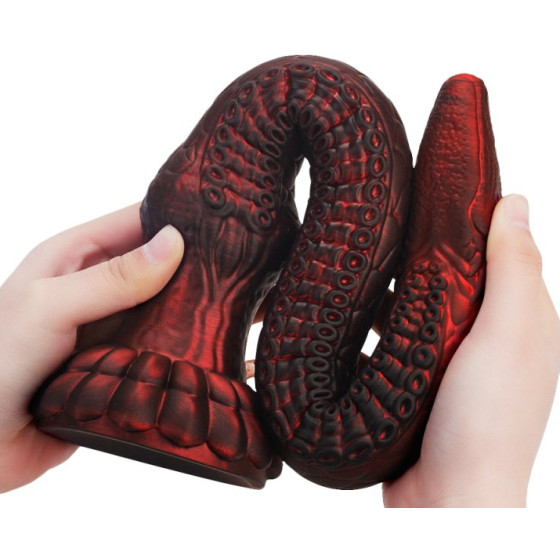 Gode Heelix L 52 x 7.5 cm Rouge