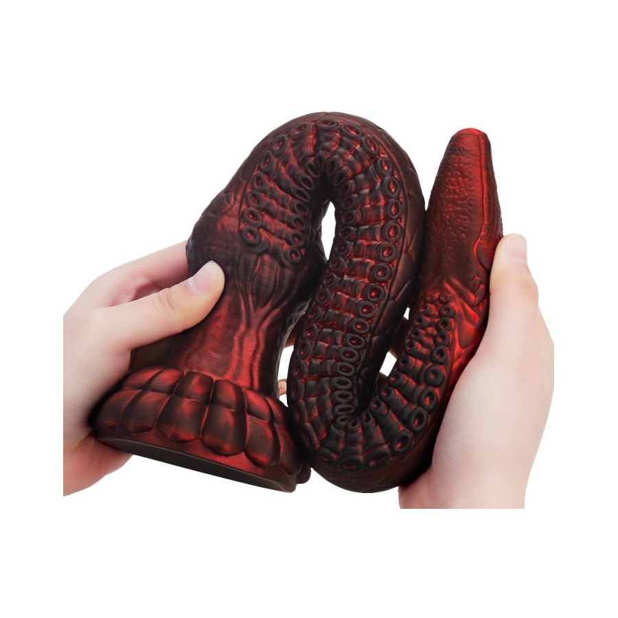 Gode Heelix L 52 x 7.5 cm Rouge