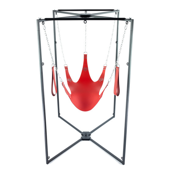 Kit Sling Cuir 5 Points Rouge Armature Noire