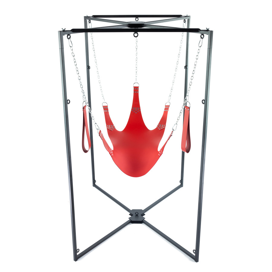 Kit Sling Cuir 5 Points Rouge Armature Noire