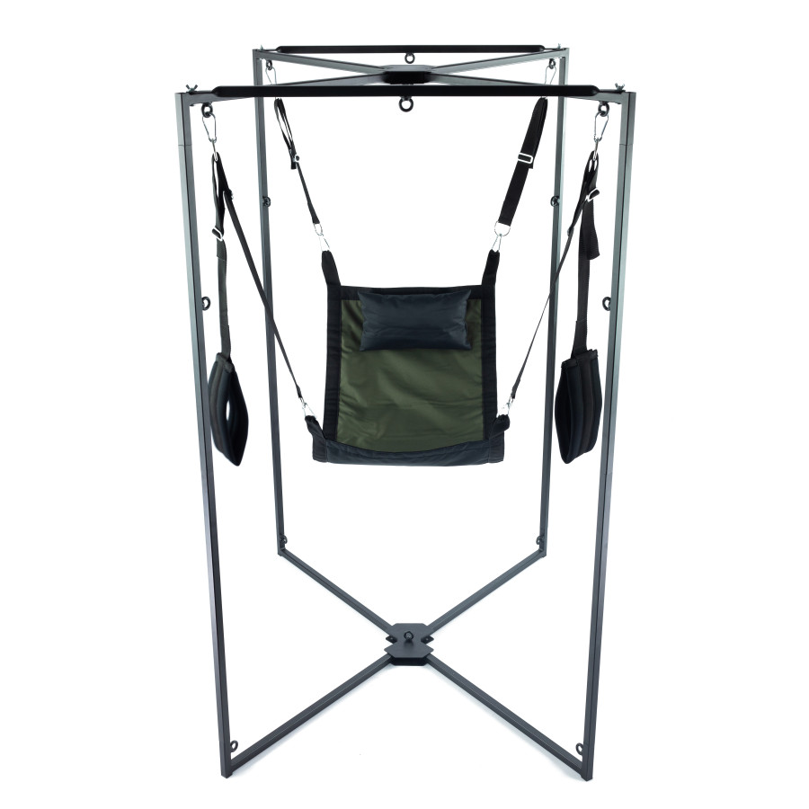 Kit Sling Tissu Carré Kaki-Noir Armature Noire