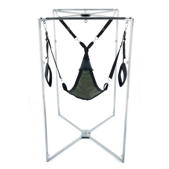 Kit Sling Tissu Triangle Kaki-Noir Armature Grise