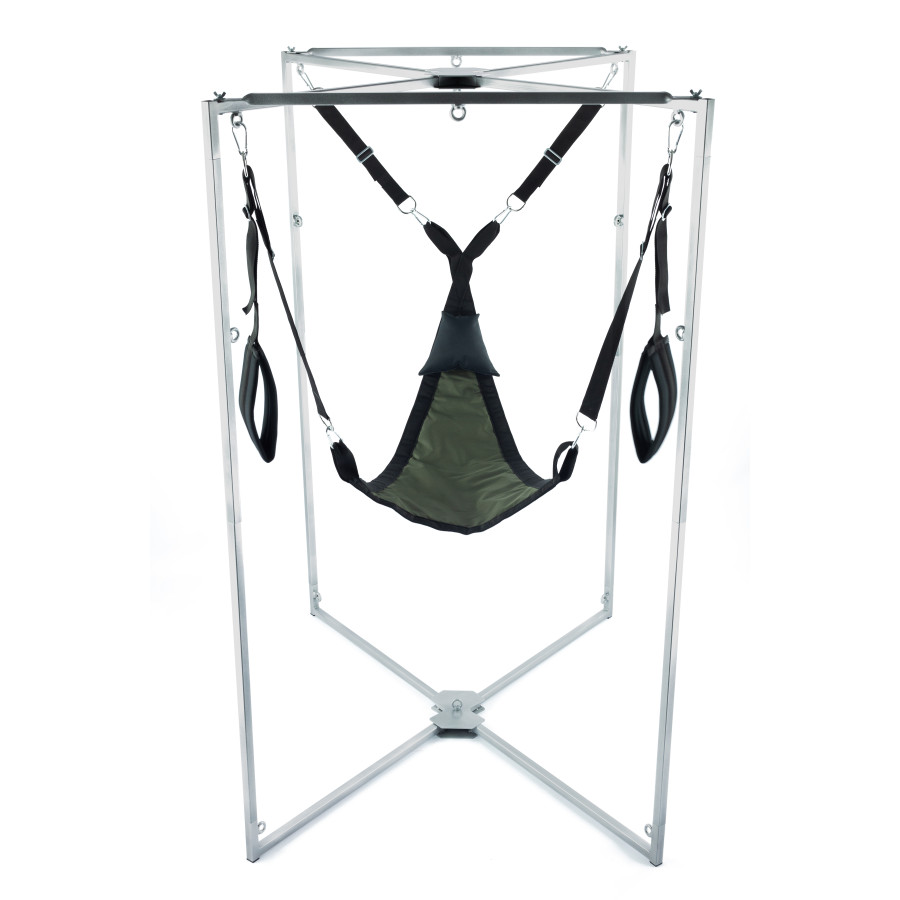 Kit Sling Tissu Triangle Kaki-Noir Armature Grise