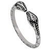 Two Snake acorn ring