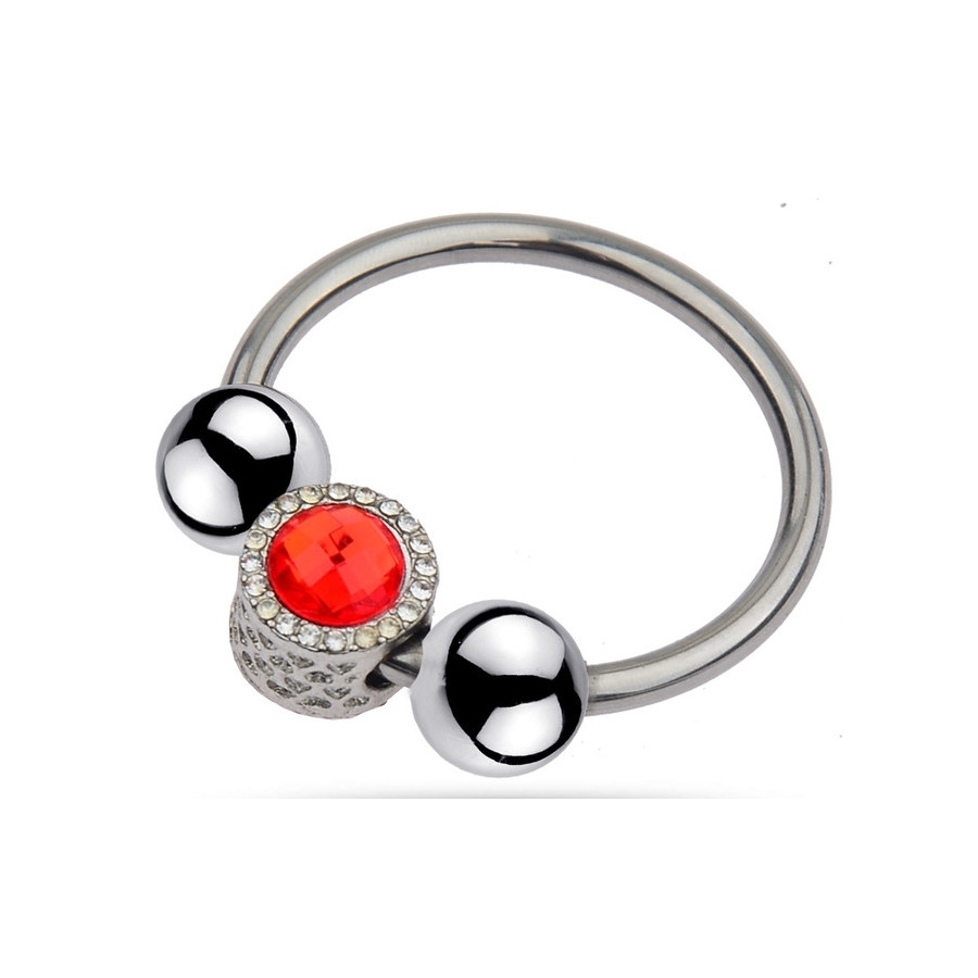 Anneau de gland Royring Bijou Rouge