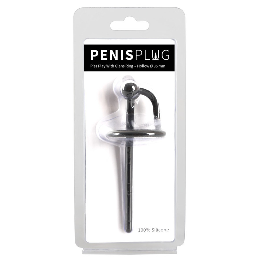 Plug d'urètre percé Ring Play 10.5cm - Diamètre 6mm
