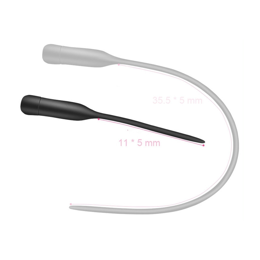 Tigly Small silicone vibrating urethra rod 11cm - Diameter 5mm