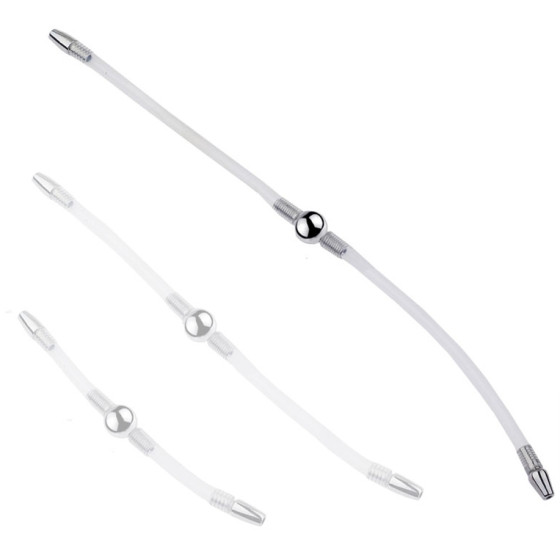 Double Tige d'urètre flexible Flexi Duo 34cm - Diamètre 8mm