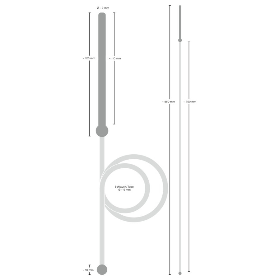 Plug Penis et Flexible Piss To Mouth 11cm - Diamètre 7mm