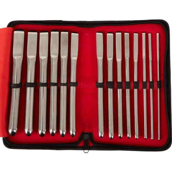 Kit de 14 Tiges d'urètre DILATOR PROGRESS 13.5 cm | Diamètre 4 à 17mm