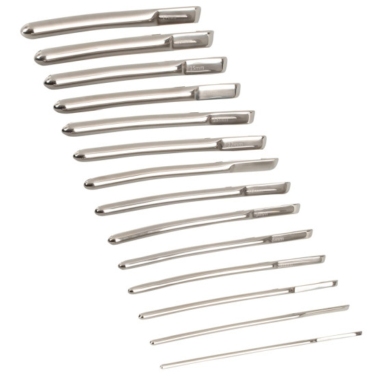 Kit de 14 Tiges d'urètre DILATOR PROGRESS 13.5 cm | Diamètre 4 à 17mm