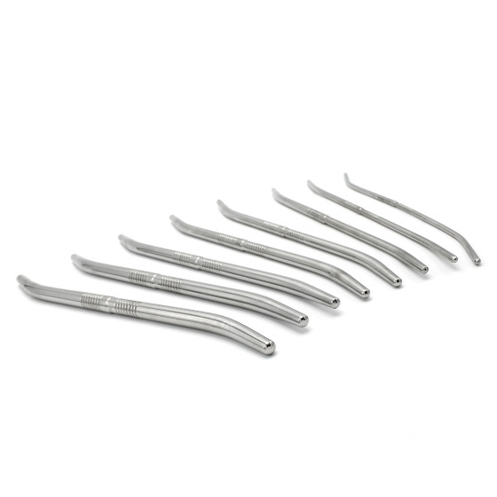 Kit de 8 Tiges d'urètre end Curve 14 cm - Diamètres 4 à 13mm 