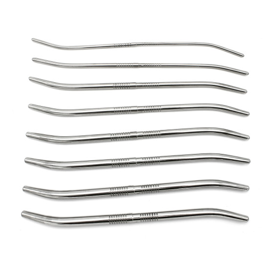 Kit de 8 Tiges d'urètre end Curve 14 cm - Diamètres 4 à 13mm 