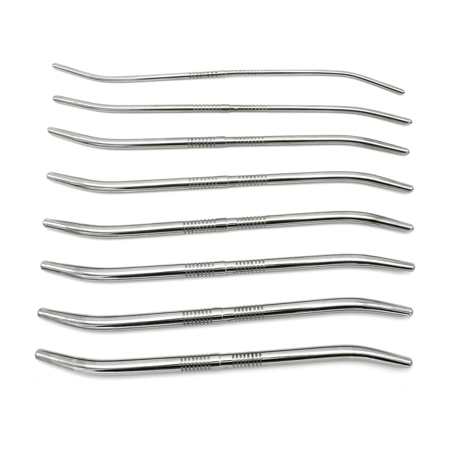 Kit de 8 Tiges d'urètre end Curve 14 cm - Diamètres 4 à 13mm 