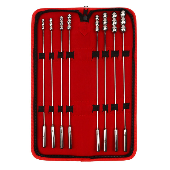 Pack 8 Tiges d'urètre Beadund 23 cm - Diamètre 7 à 14mm