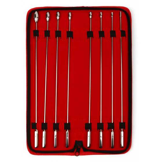 Pack 8 Rosund Bud Urethra Rods 26 cm - Diameters 4 to 12mm