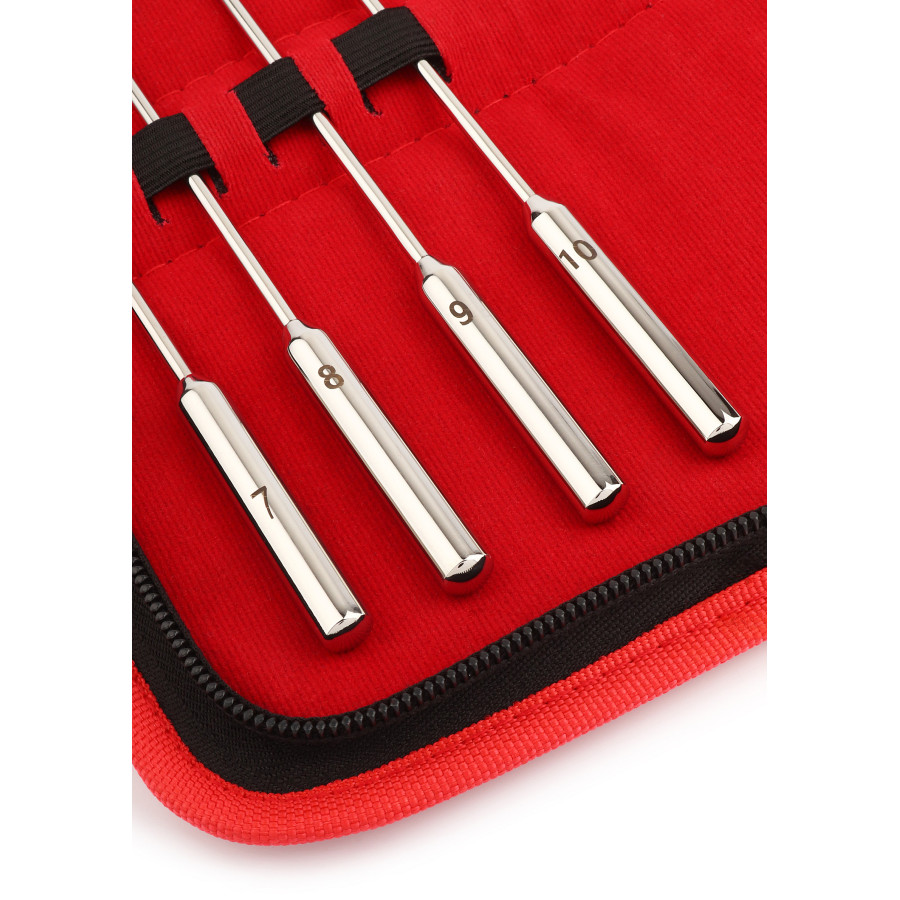 Pack 8 Beadund Urethra Rods 23 cm - Diameter 7 to 14mm