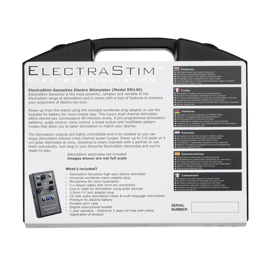 Centrale Électro-stimulation Sensavox Em140 ElectraStim