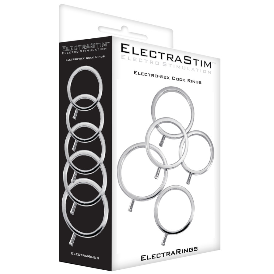 Lot de 5 Cockrings Électro ElectraRings Electrastim