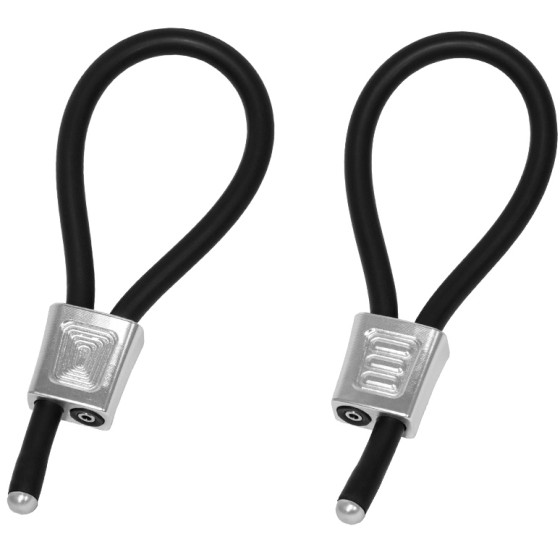 Anneaux d'électrostimulation Prestige Electrastim argentés