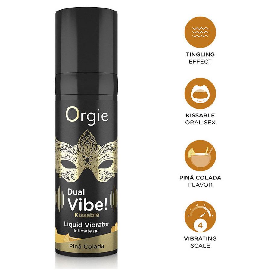 Gel Stimulant Dual Vibe Pina Colada 15ml