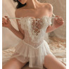 Nuisette en Dentelle Alluring Blanche