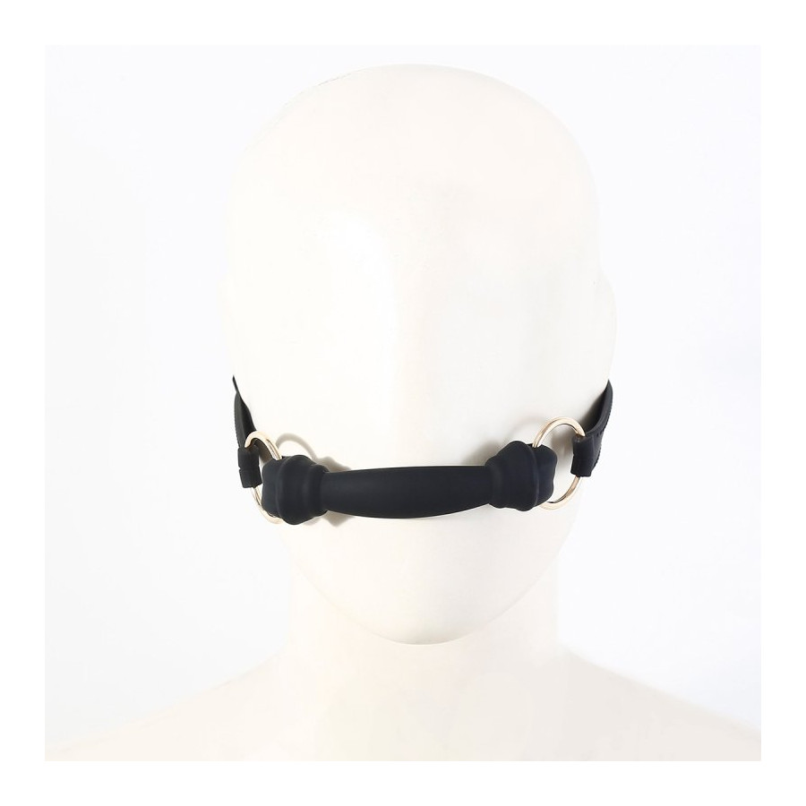 Bâillon Mors Silicone Morsum 11.5cm Noir