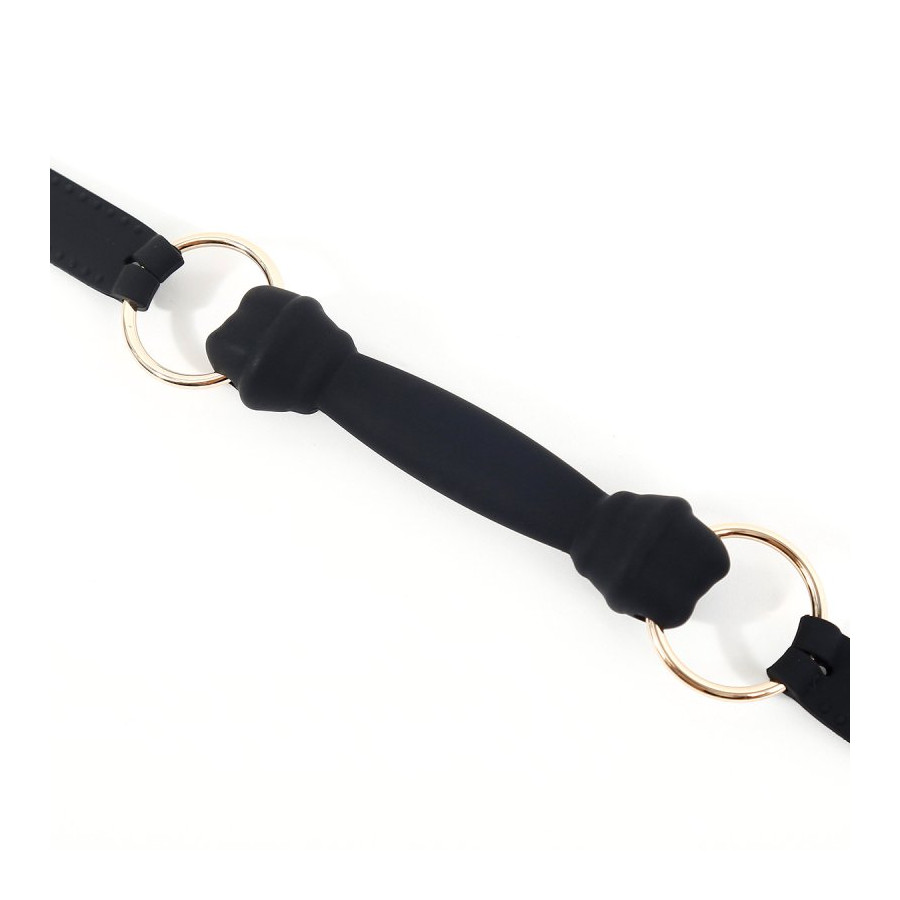 Bâillon Mors Silicone Morsum 11.5cm Noir
