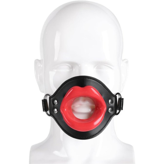 Bâillon Lips Gag Noir-Rouge