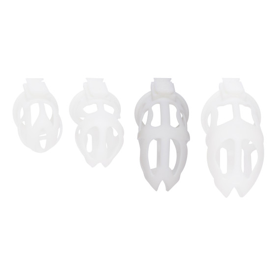 Cage de chasteté Skelly L 11 x 3.6cm Blanche