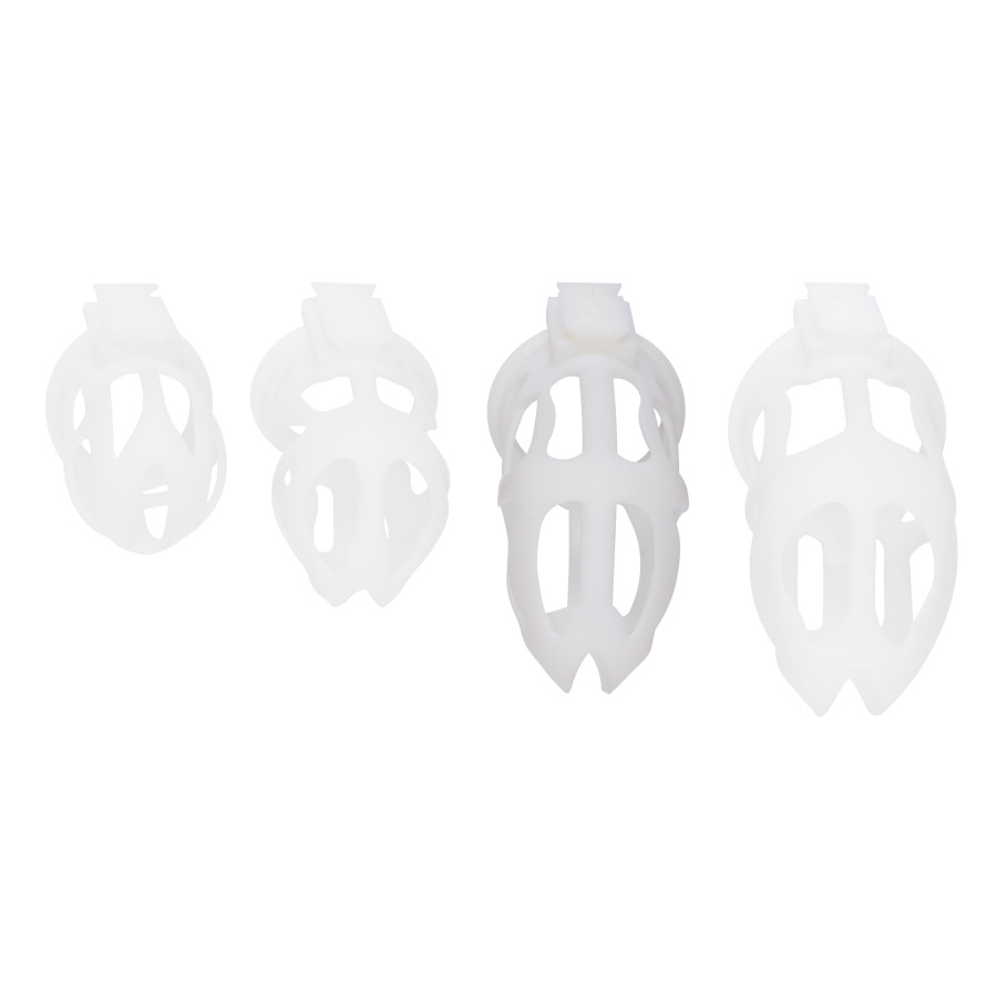 Cage de chasteté Skelly L 11 x 3.6cm Blanche
