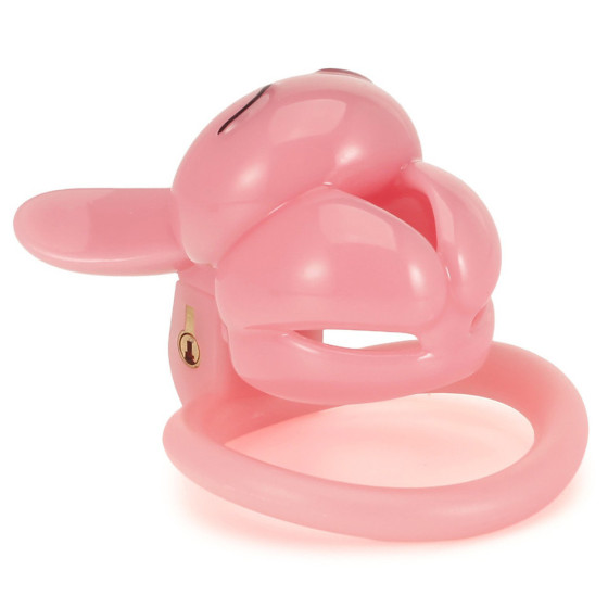 Cage Lapin 4.5 x 3 cm Rose