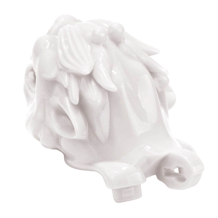 Cage avec grelot Dragon 8.5 x 3.7 cm Blanche