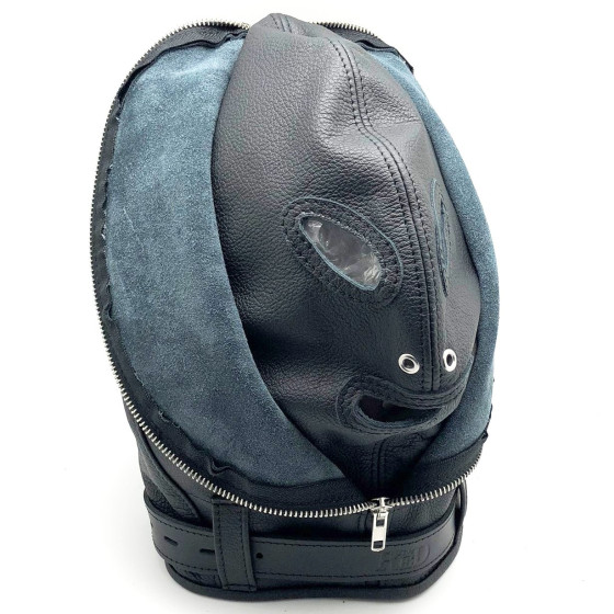 Cagoule sensorielle en cuir