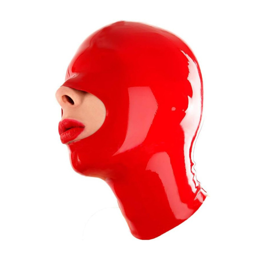 Cagoule en latex Openose Rouge