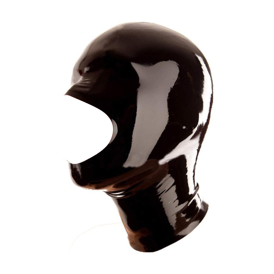 Cagoule en latex Openose Noire