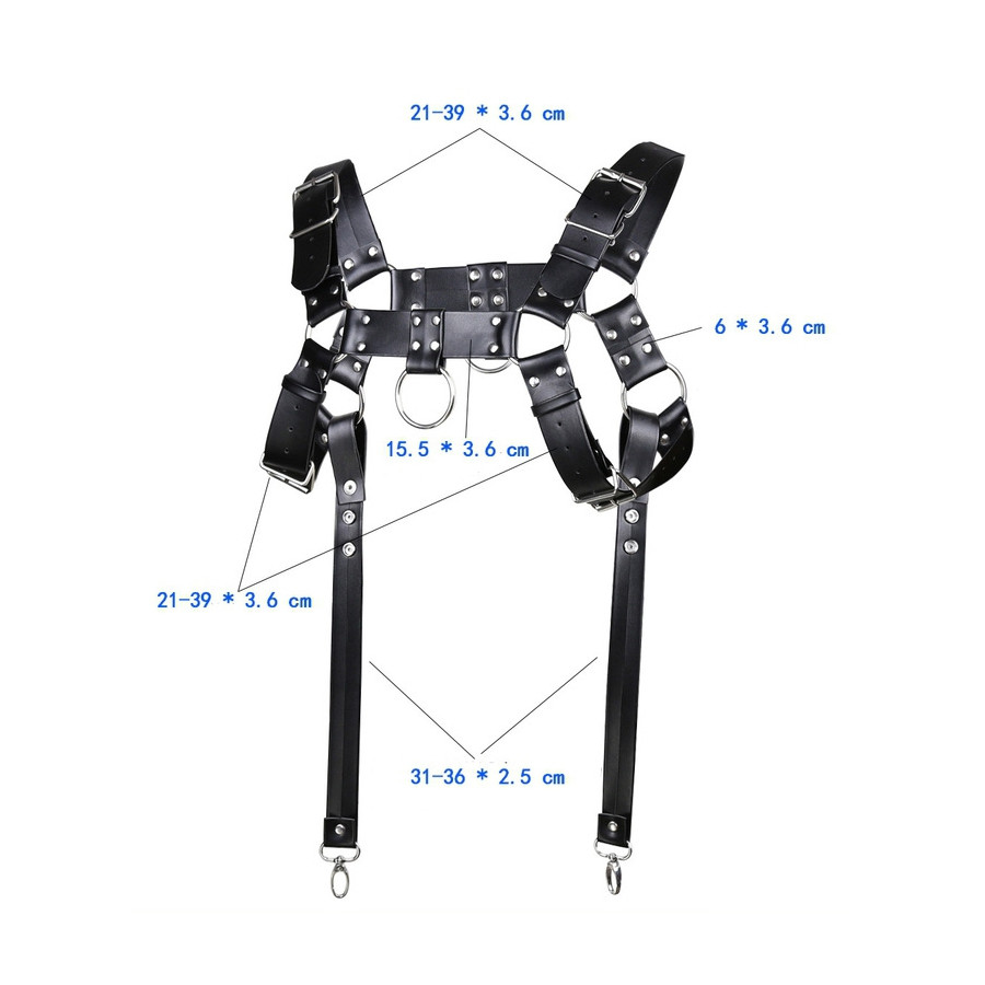 Harnais Sm Garter Noir