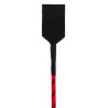 Cravache cuir et nylon Neon Stick 72cm Noir-Rouge