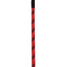Cravache cuir et nylon Neon Stick 72cm Noir-Rouge