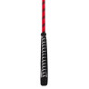 Cravache cuir et nylon Neon Stick 72cm Noir-Rouge