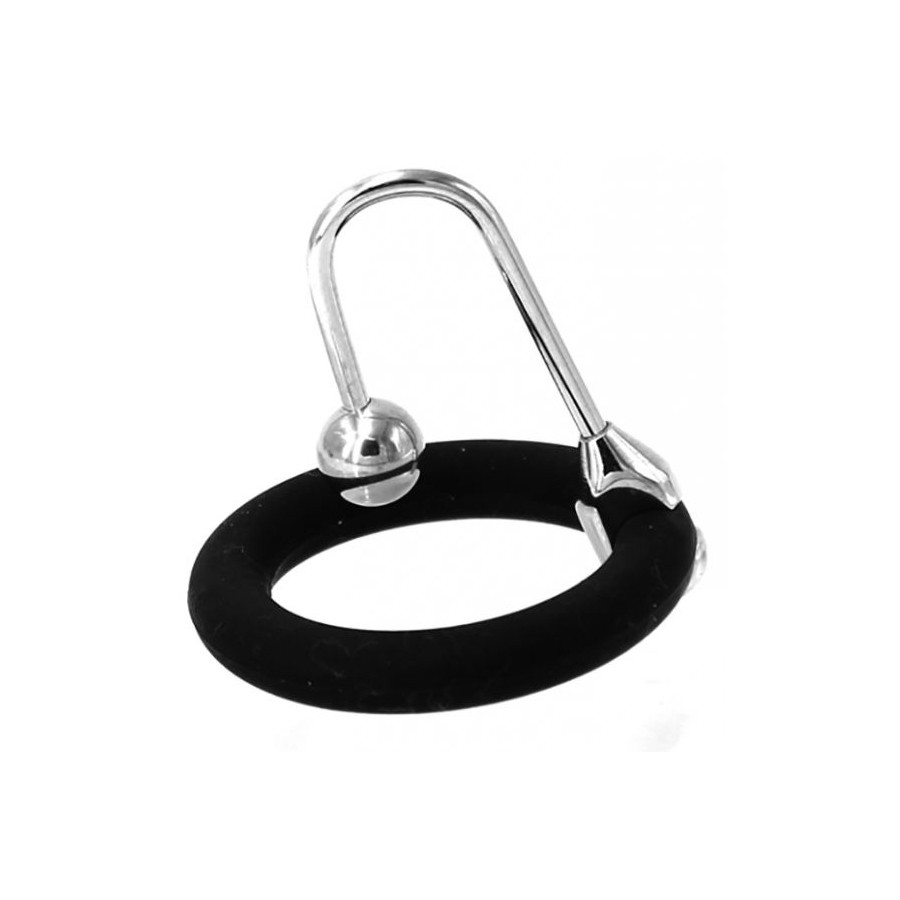 Sperm Stopper 2 Anneaux Silicone 25 et 30mm - Bille 8mm