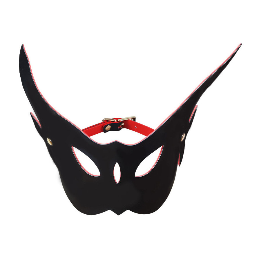 Masque Long Eared Owl Noir et Rouge