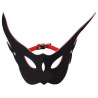 Eared Owl Long Mask Black and Red