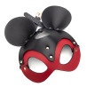 SM Black Mouse Mask Black and Red